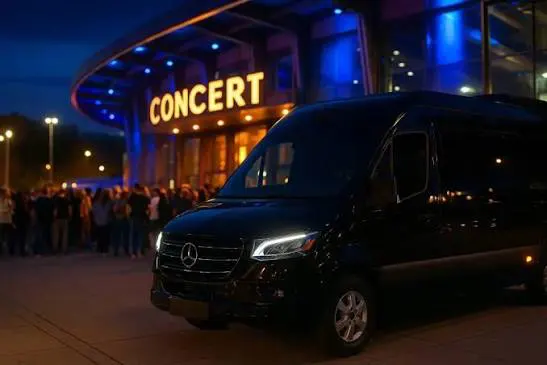 Corporate Team Boarding Executive Sprinter Van